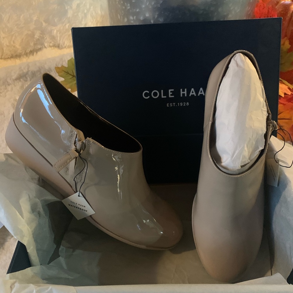 NWT Cole Haan Callie Rain Boot Twine Pate